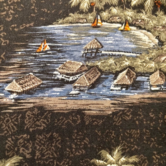 Beach Design Button Down Shirt - Picture 3 of 13